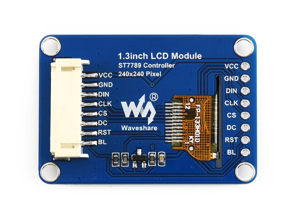 WaveShare 240x240, Generelt 1,3-tommers LCD-displaymodul, IPS, HD