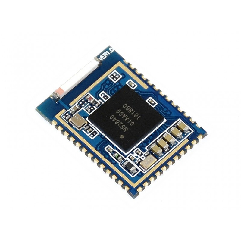 Waveshare nRF52840 Bluetooth 5.0 Modul, 2.4 GHz 2–3,6 V (3 V anbefales).