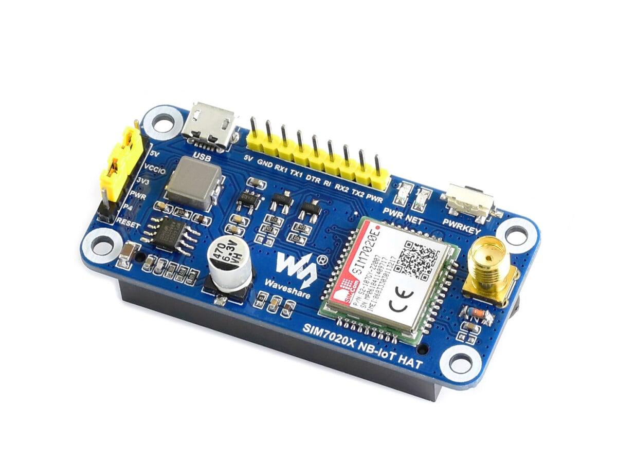 WaveShare NB-IoT HAT 40PIN GPIO til Raspberry Pi, Jetson Nano, til Europa