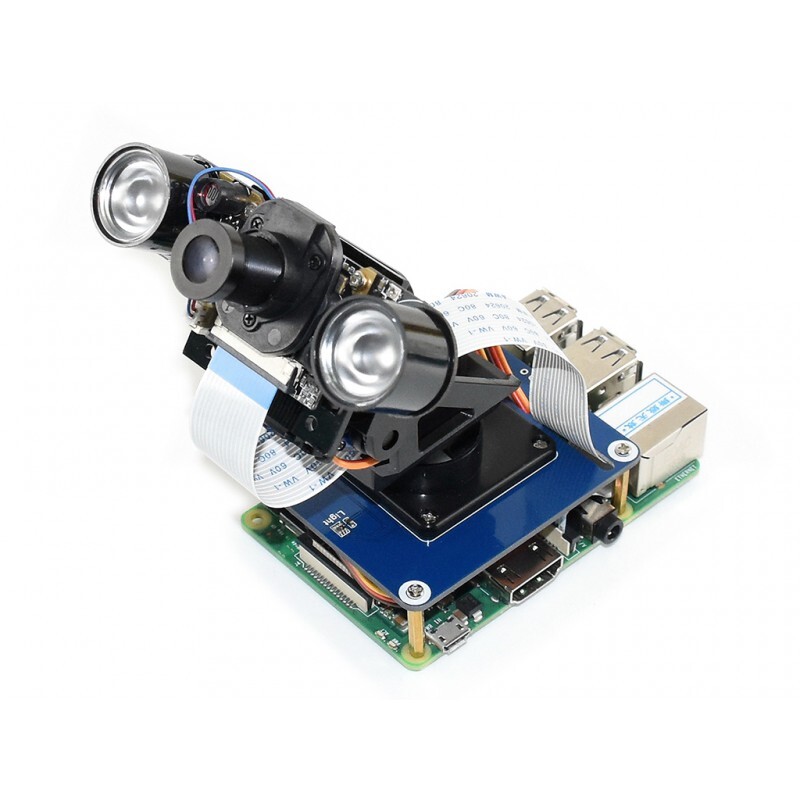 Waveshare 2-akse PAN-TILT HAT til Raspberry Pi med PCA9685 PWM-chip