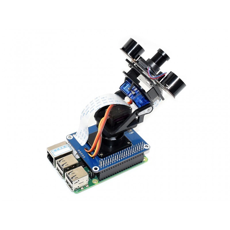 Waveshare 2-akse PAN-TILT HAT til Raspberry Pi med PCA9685 PWM-chip