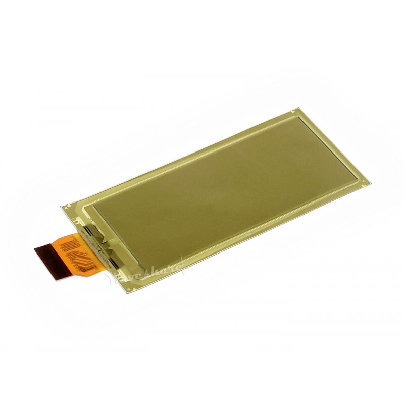 WaveShare 296×128, 2.9tommer fleksibel E-Ink rådisplaypanel