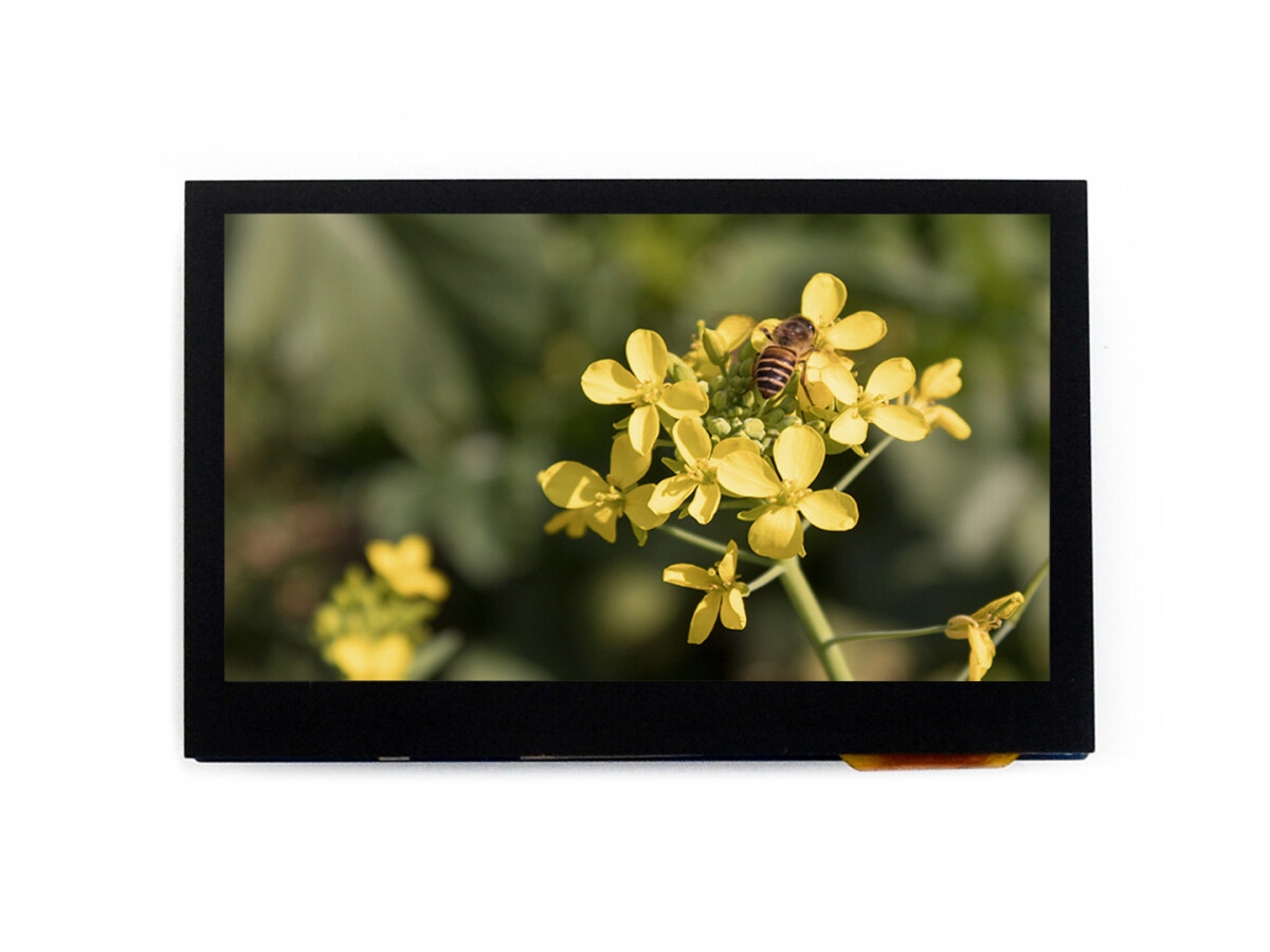 WaveShare 4,3 Zoll kapassitiv berøringslcd-skærm, 800x480, farvegrafisk lcd-display