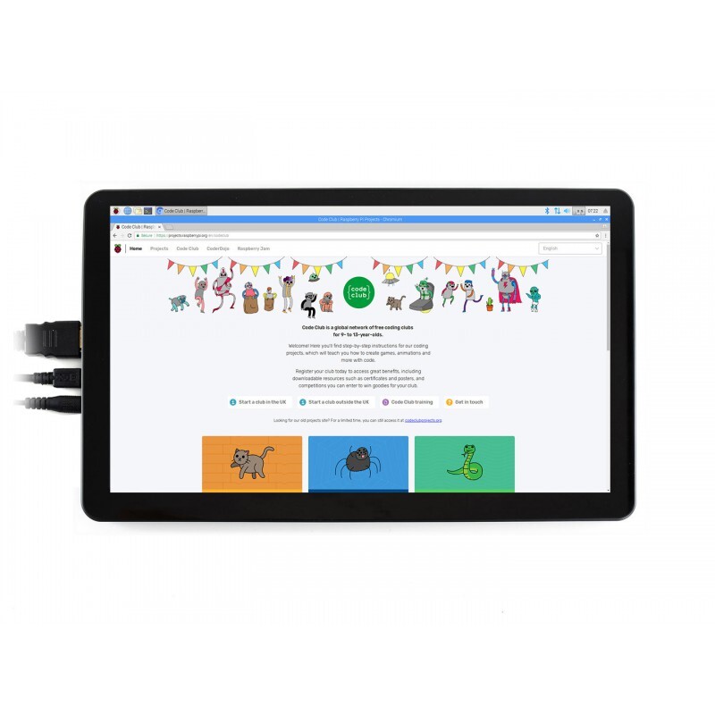 Waveshare 15,6 Zoll Kapazitiver Touchscreen LCD (H) mit Gehäuse 1920x1080 HDMI IPS
