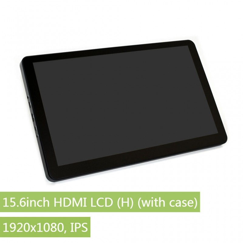 Waveshare 15,6 Zoll Kapazitiver Touchscreen LCD (H) mit Gehäuse 1920x1080 HDMI IPS