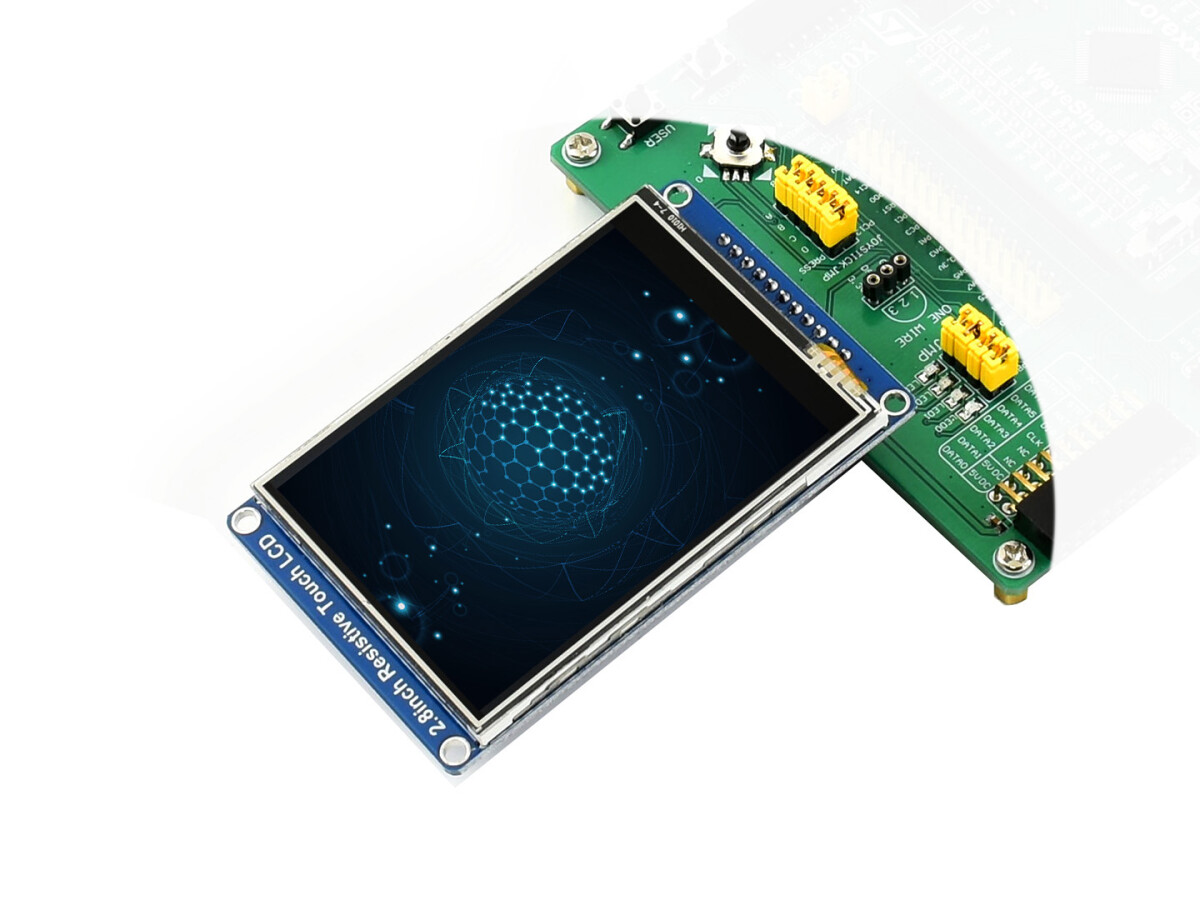 WaveShare 2,8 Zoll resistivt touch LCD-display 320x240 SPI-interface