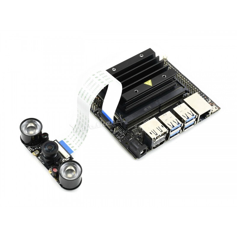 Waveshare IMX219-160IR Kamera, 160° synsfelt, Infrarød, Egnet til Jetson Nano