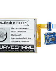 WaveShare 1872×1404, 10,3 Zoll fleksibel E-Ink display HAT til Raspberry Pi