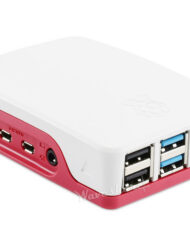 Officiel Raspberry Pi-etui til Raspberry Pi 4 (Rød/Hvid)