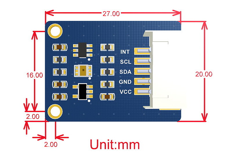 WaveShare TSL2591 High Sensitivity Digital Ambient Light Sensor I2C Interface