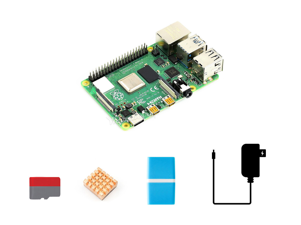 WaveShare Essential Parts Starter Kit for Raspberry Pi 4 Model B
