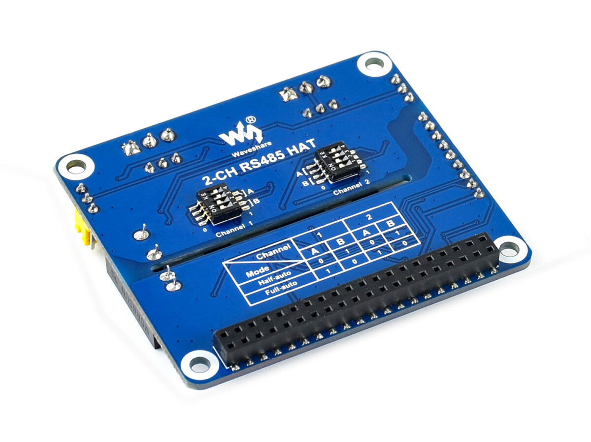WaveShare 2-Kanal isoleret RS485 udvidelsesplade til Raspberry Pi