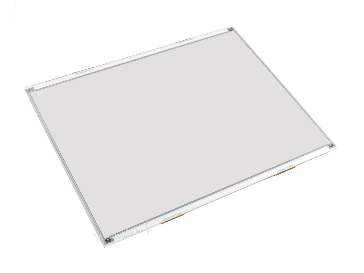 WaveShare 1304×984, 12,48 Zoll E-Ink rådisplay, rød/sort/hvid trefarvet
