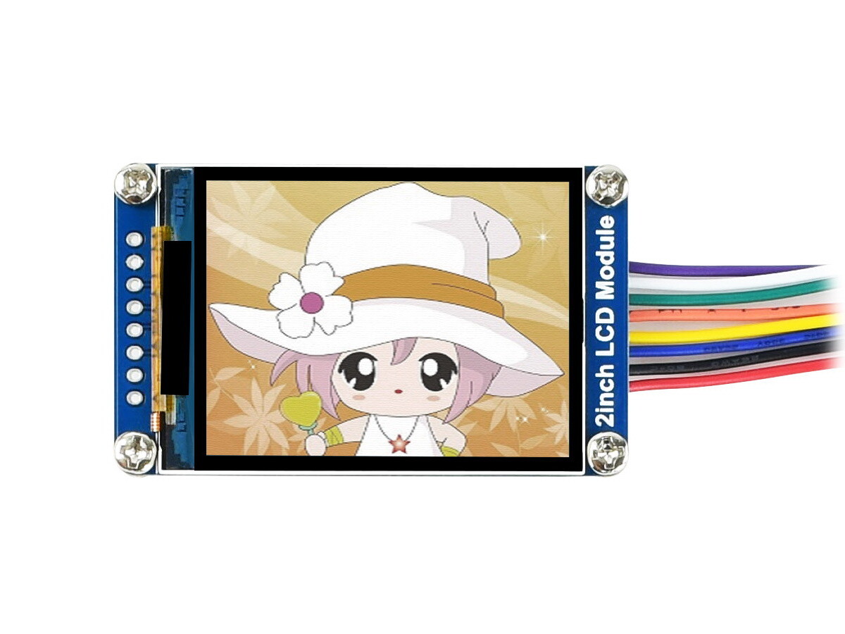WaveShare 2-tommers LCD-displaymodul 240x320 IPS-skærm SPI-interface