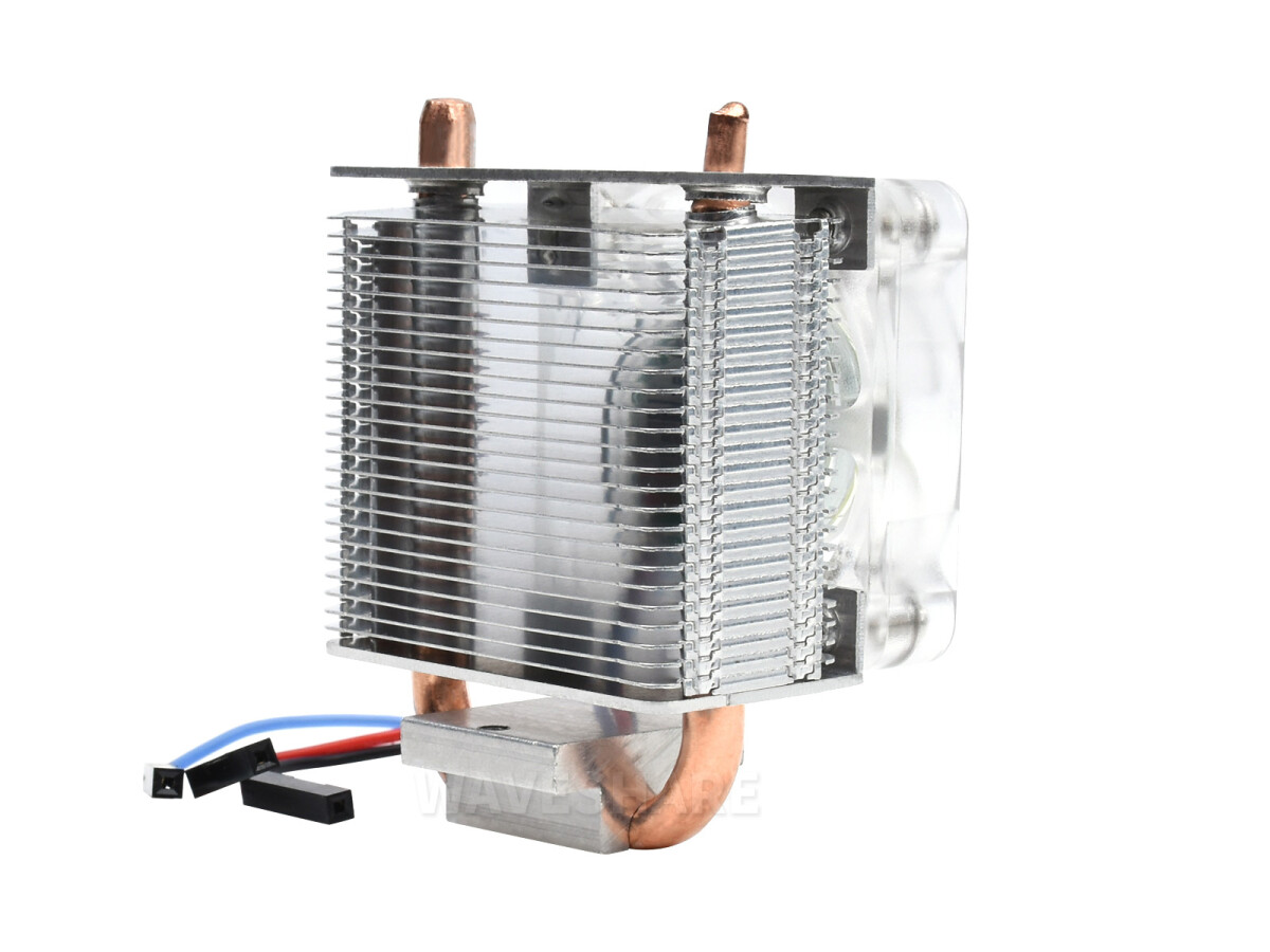 WaveShare ICE Tower CPU-køleventilator til Raspberry Pi 4/3B+/3B – Fremragende varmeafledning