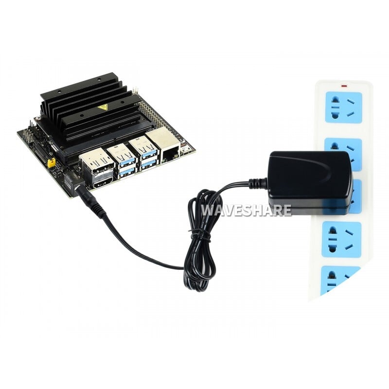 WaveShare Strømforsyning 5V 4A til Jetson Nano, DC-stik 5.5x2.1mm