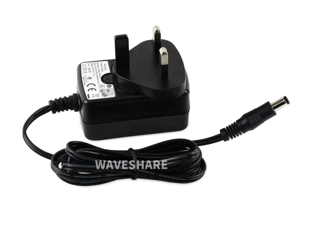 WaveShare Strømforsyning 5V 4A til Jetson Nano, DC-stik 5.5x2.1mm