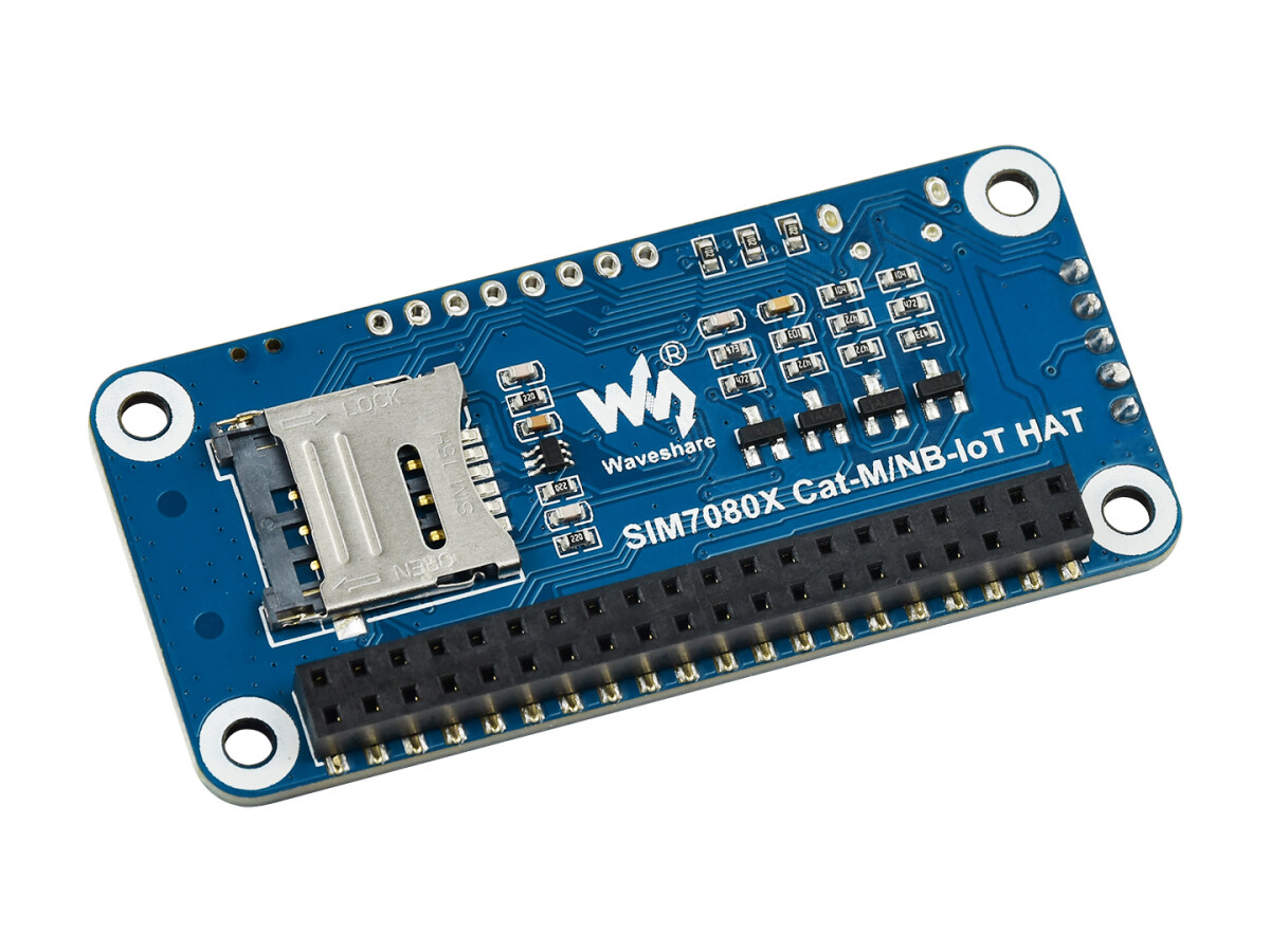 WaveShare NB-IoT / Cat-M(eMTC) / GNSS HAT til Raspberry Pi, Globalt anvendelig
