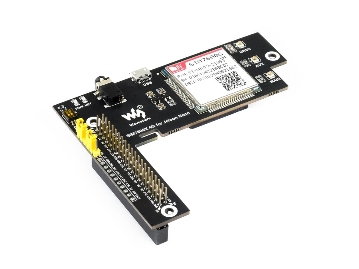 WaveShare SIM7600G-H 4G/3G/2G/GNSS Modul til Jetson Nano LTE CAT4 Globale anvendelser