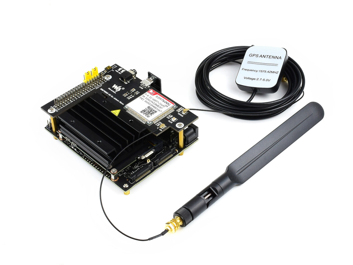 WaveShare SIM7600G-H 4G/3G/2G/GNSS Modul til Jetson Nano LTE CAT4 Globale anvendelser
