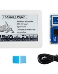 WaveShare 7,5 Zoll NFC-betjent e-Papir Evaluationssæt, trådløs strømforsyning og datatransmission
