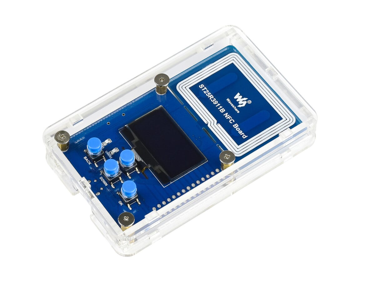 WaveShare ST25R3911B NFC Udviklingssæt med NFC Læser, TF-kort, USB-kabel