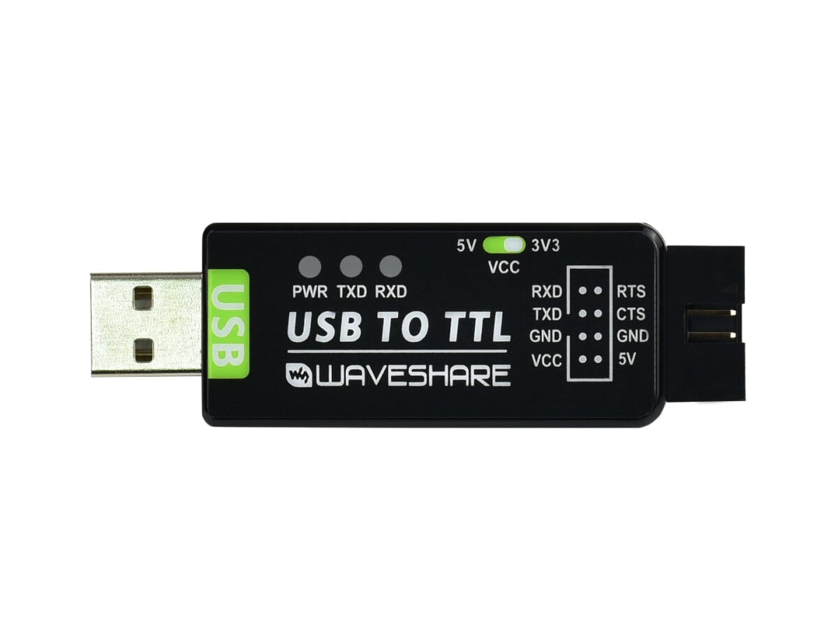 WaveShare Industrielt USB TIL TTL Konverter, Original FT232RL, Multi Beskyttelse & Systemstøtte