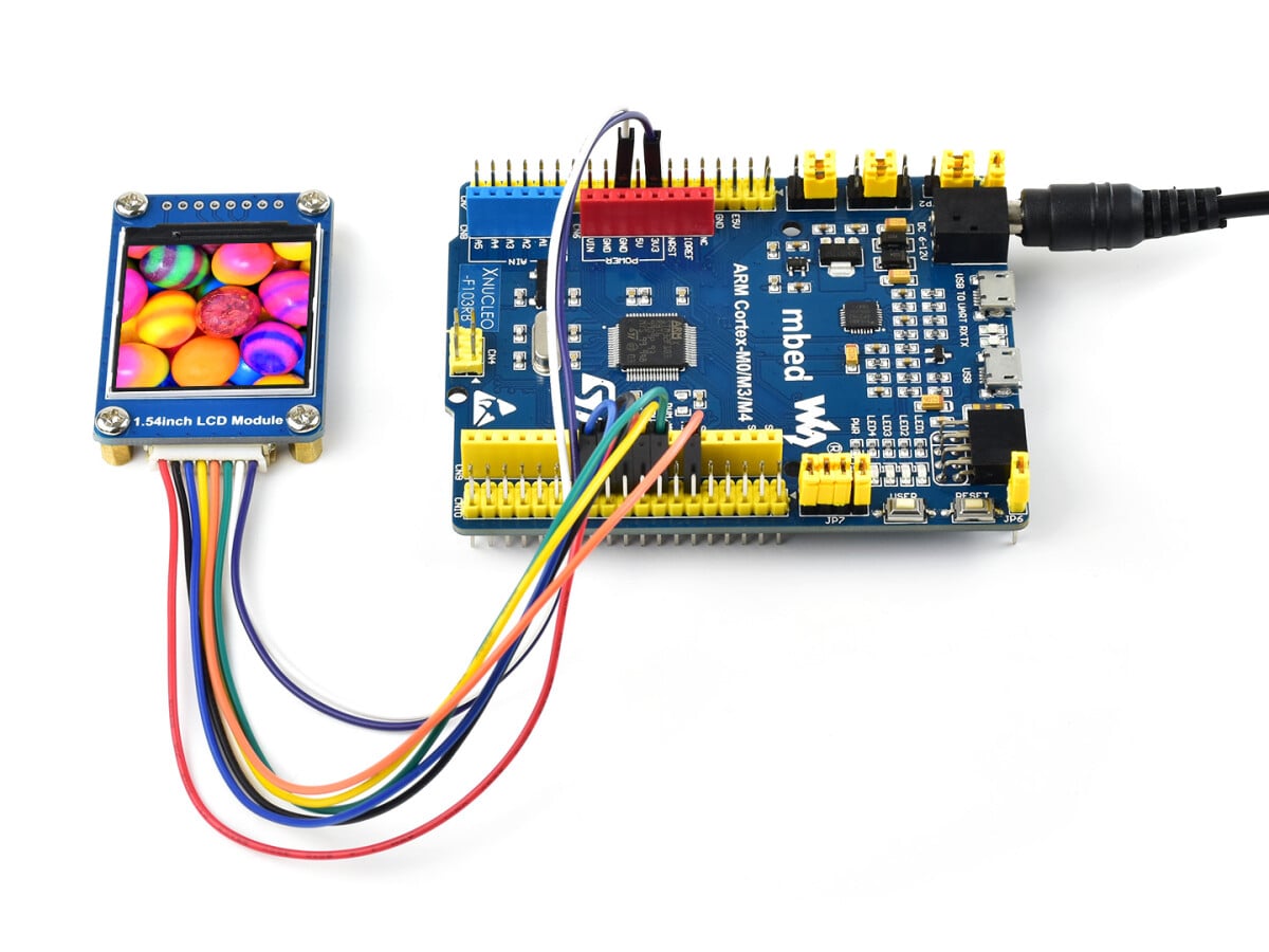WaveShare 240×240, Generelt 1,54 tommer LCD-displaymodul, IPS, 65K RGB