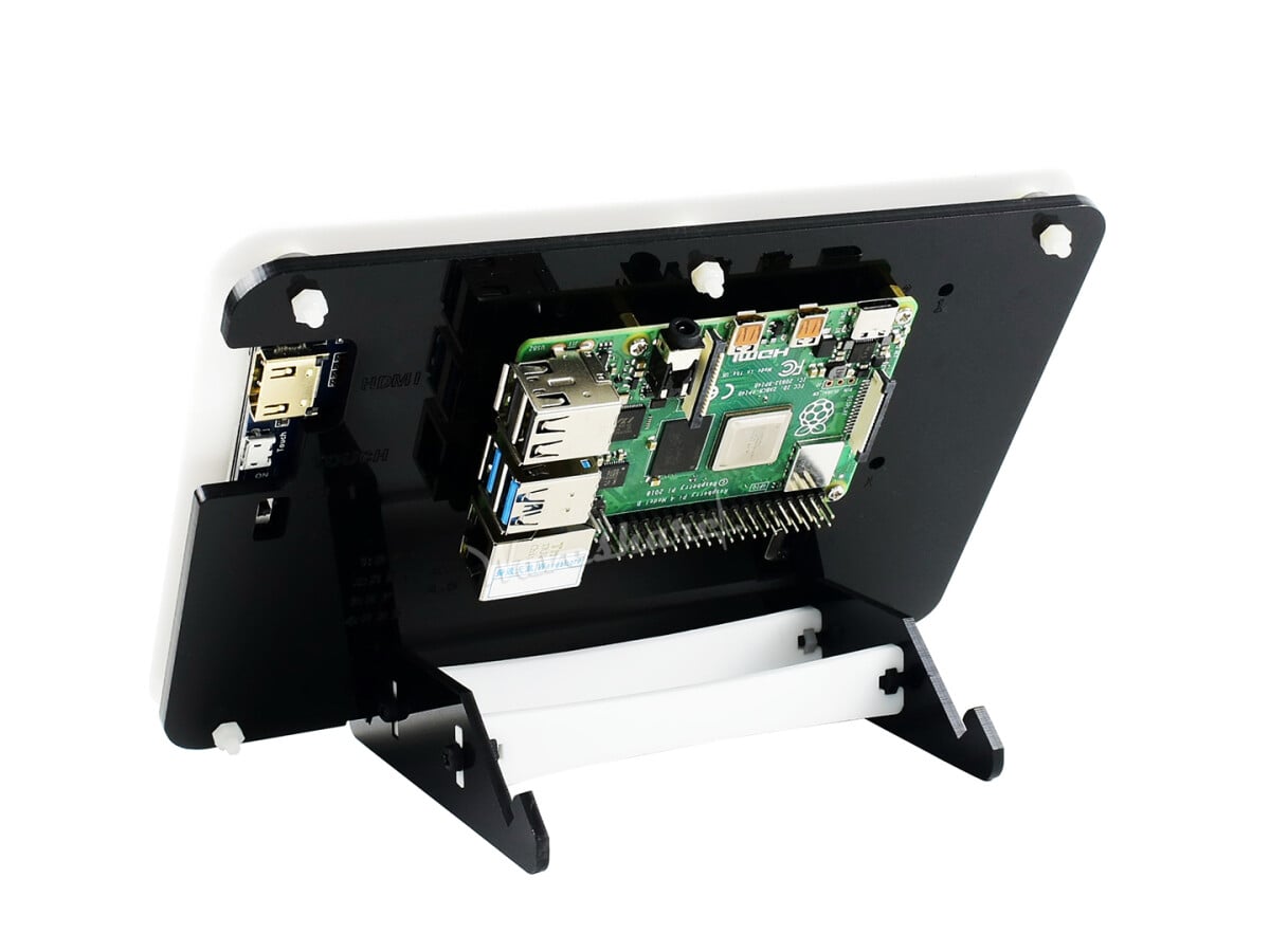 WaveShare 7 zoll Kapazitiver Touch LCD Display Kit mit Raspberry Pi 4 Model B 8GB