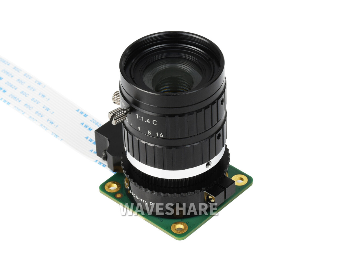 WaveShare 25mm teleobjektiv til Raspberry Pi, høj kvalitet