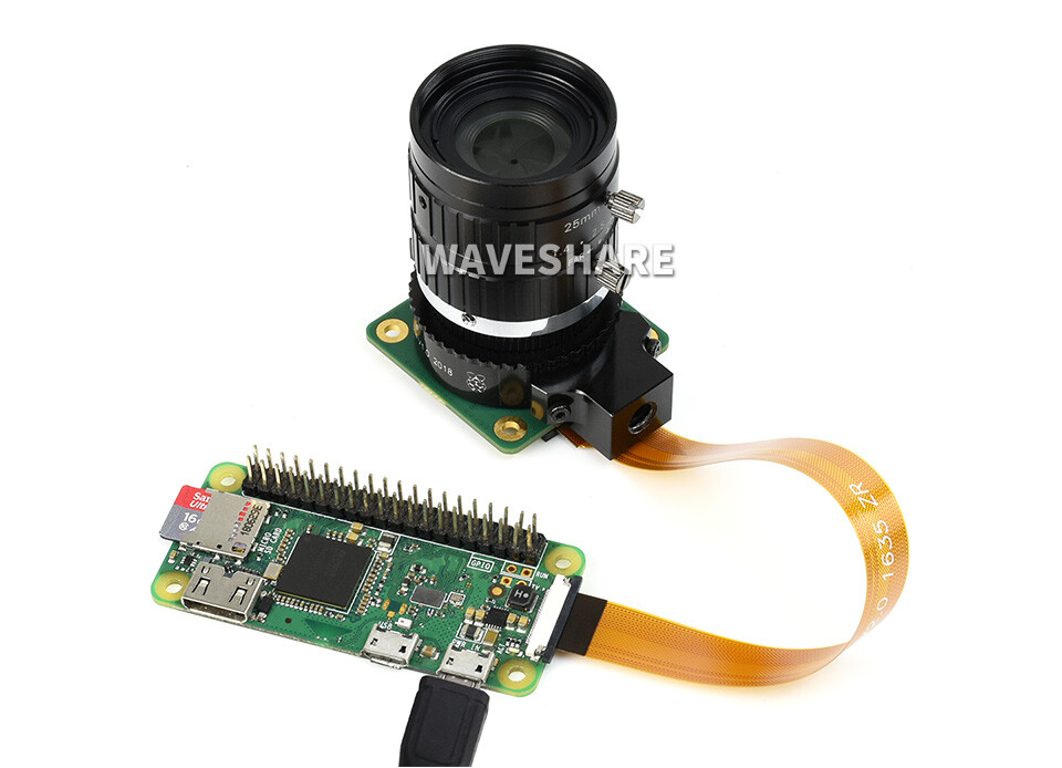 WaveShare 25mm teleobjektiv til Raspberry Pi, høj kvalitet