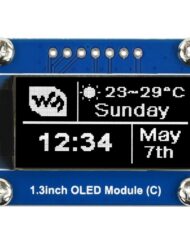 WaveShare 64×128, Generel 1,3 tommer OLED Display Modul SPI / I2C-interface