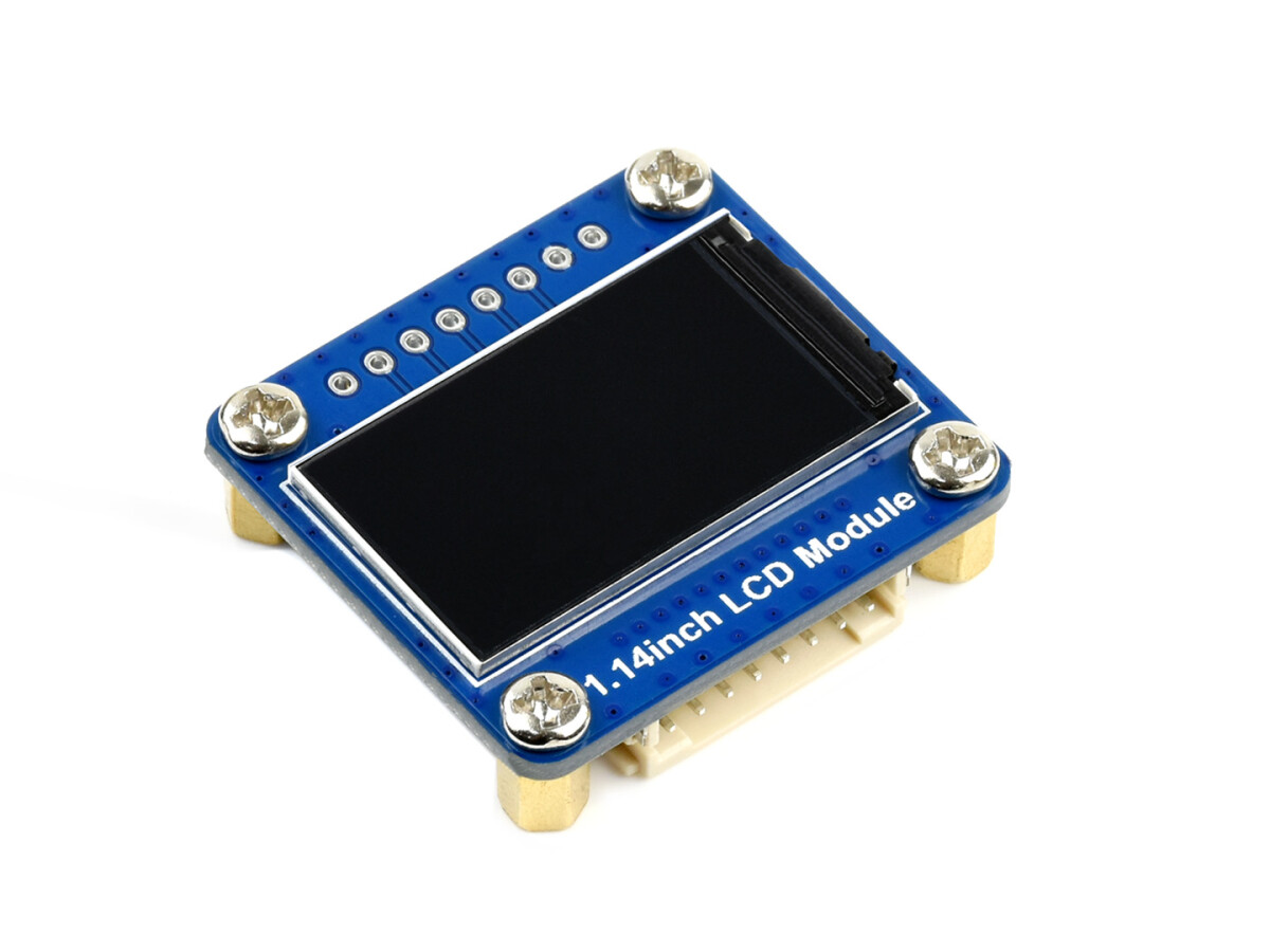 WaveShare 240×135, Generelt 1.14tommers LCD-displaymodul, IPS, 65K RGB
