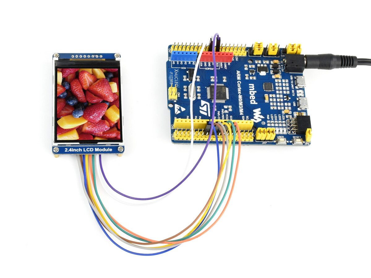 WaveShare 240×320, Generelt 2.4-tommer LCD-displaymodul, 65K RGB