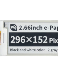 WaveShare 296×152, 2.66 Zoll ePaper E-Ink rå displaypanel, sort / hvid