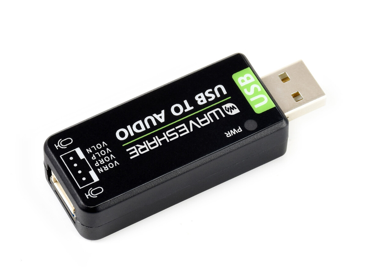 WaveShare USB Soundkort til Raspberry Pi, Jetson Nano – driverfri