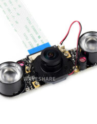 WaveShare IMX219-160 8MP IR-CUT Kamera, 162° synsfelt, IR-CUT Infrarød, Egnet til Jetson Nano / Compute Module