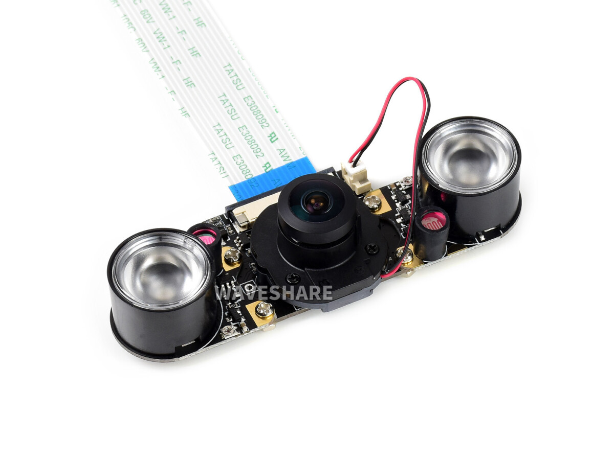 WaveShare IMX219-160 8MP IR-CUT Kamera, 162° synsfelt, IR-CUT Infrarød, Egnet til Jetson Nano / Compute Module