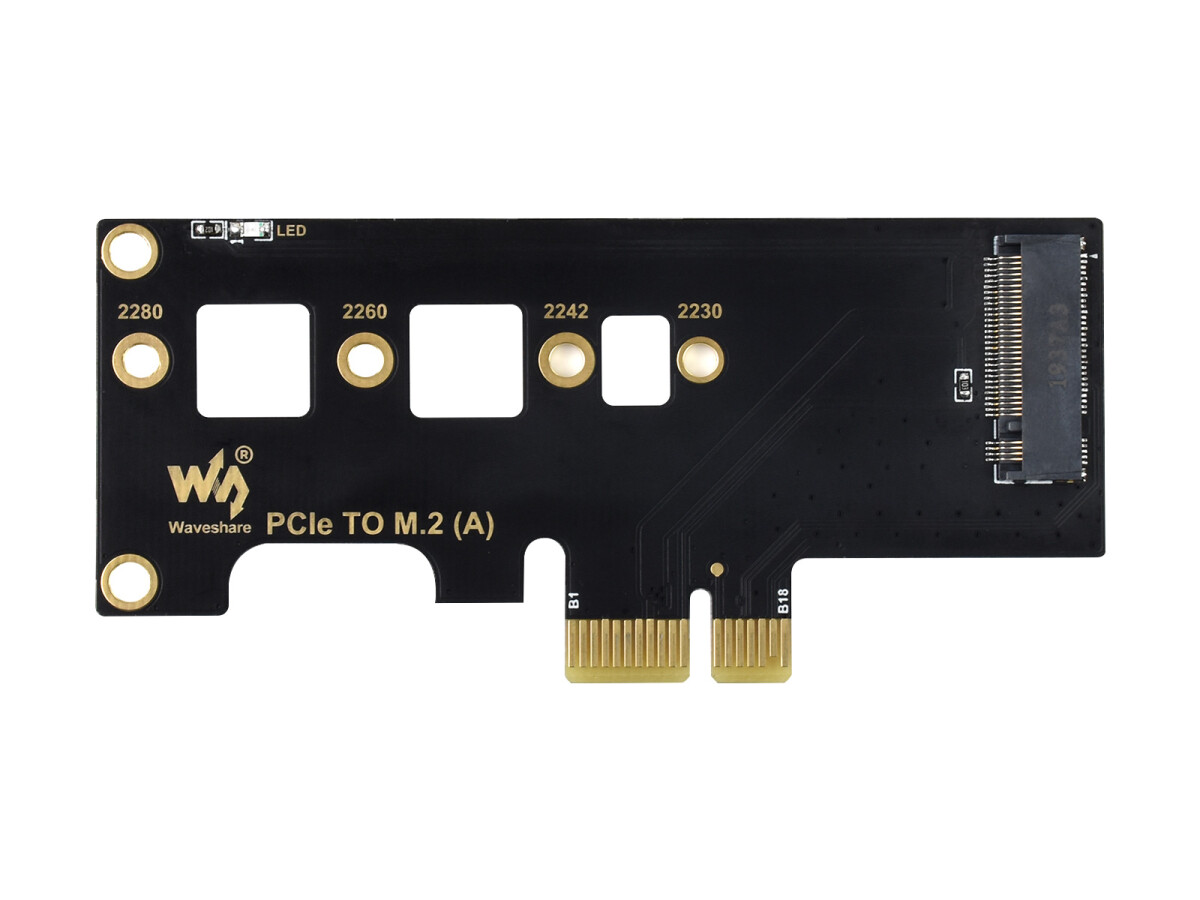 WaveShare PCIe to M.2 Adapter til Raspberry Pi Compute Module 4