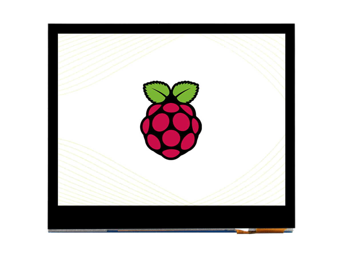 WaveShare 3,5 Zoll kapassitiv berøringsskærm LCD til Raspberry Pi, 640×480, DPI, IPS, forstærket glasdæksel, lavt strømforbrug