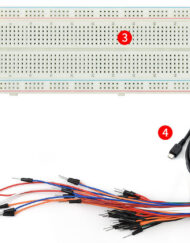 WaveShare Raspberry Pi Pico Starter Kit med breadboard og kabler