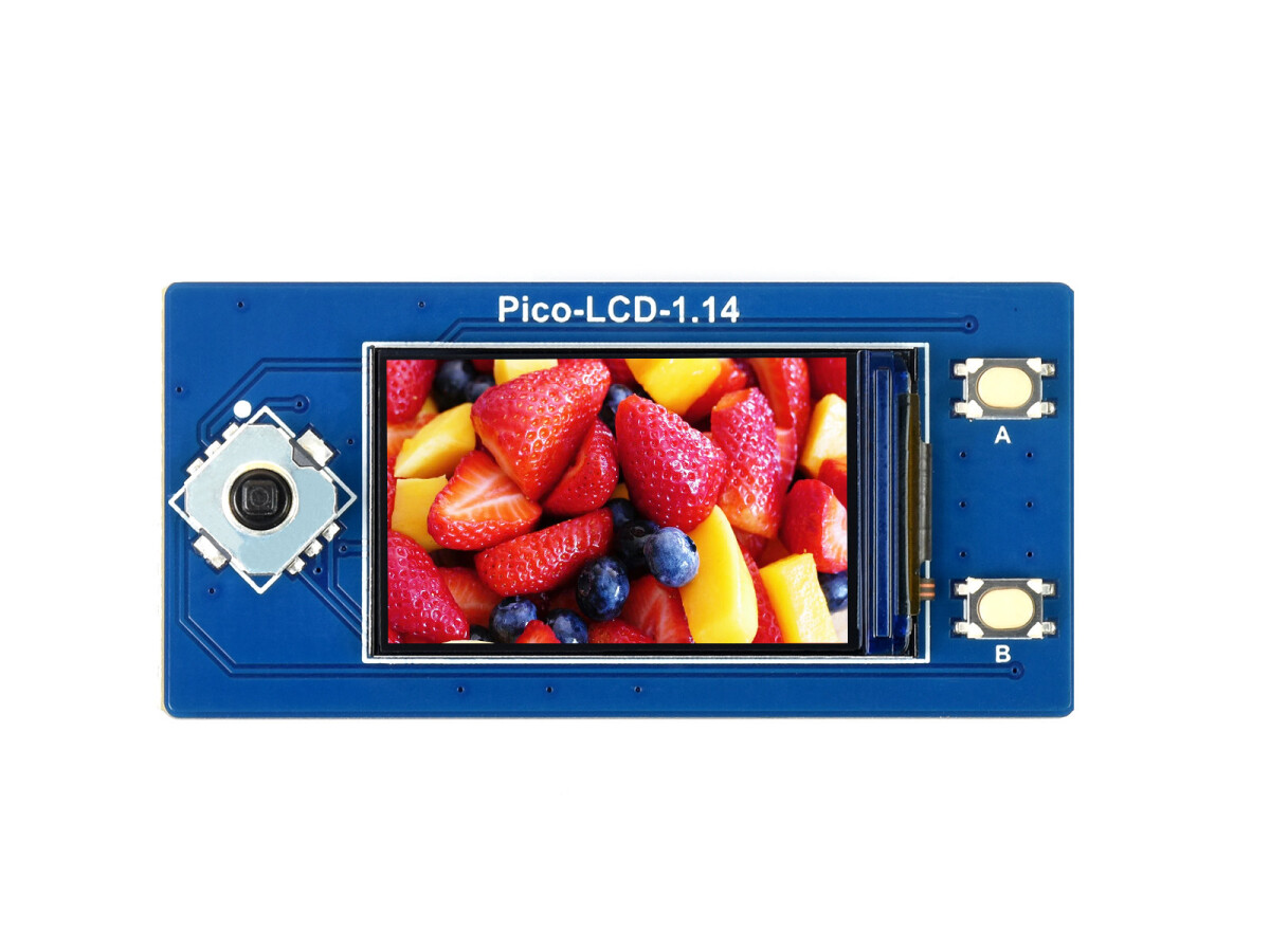 WaveShare 1,14 Zoll LCD-displaymodul til Raspberry Pi Pico, 65.000 farver, 240x135, SPI