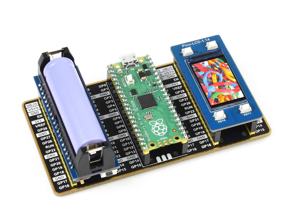 WaveShare Dual GPIO Expander til Raspberry Pi Pico, To sæt med hanstik