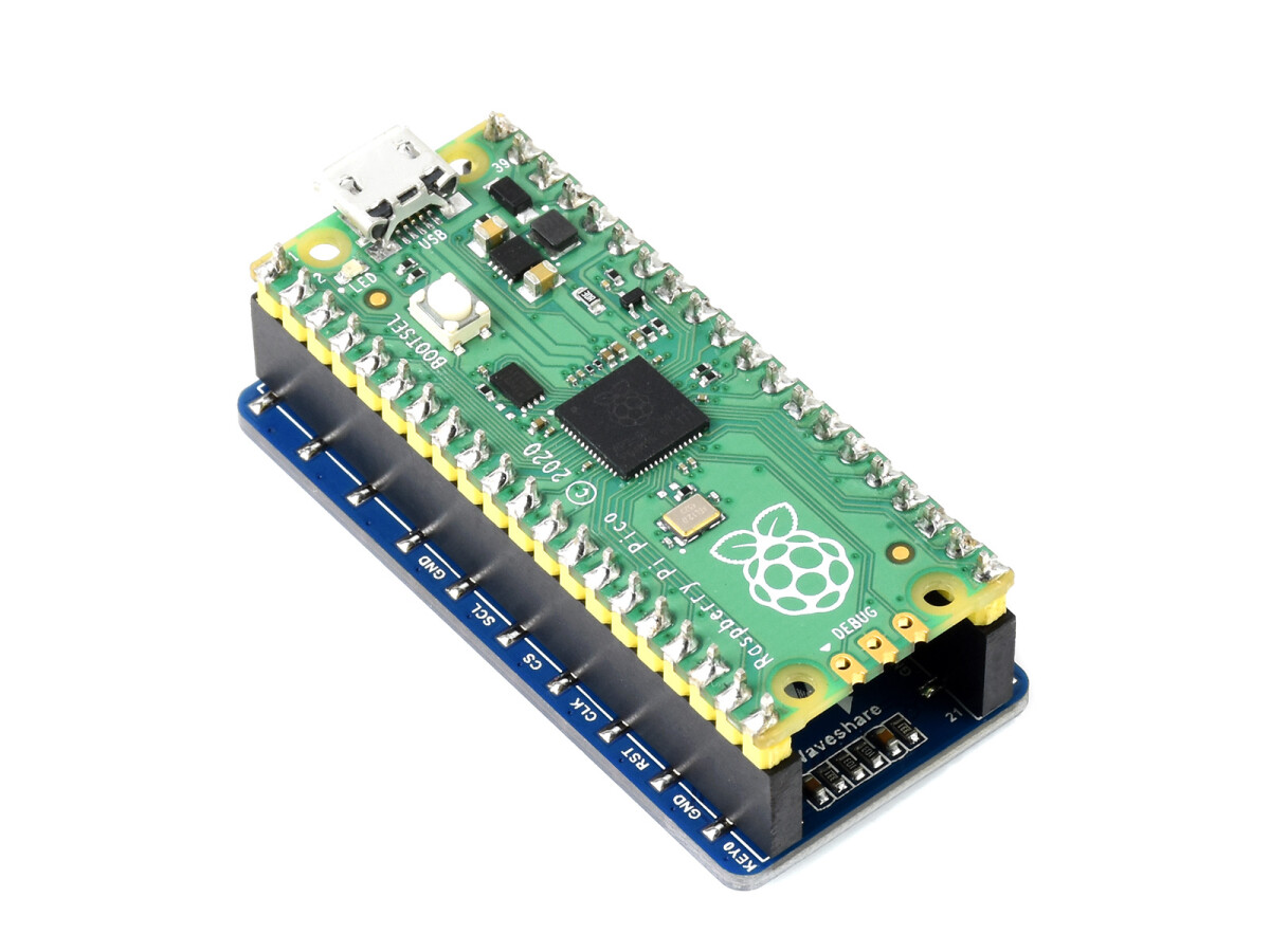 WaveShare 1,3 Zoll OLED-displaymodul til Raspberry Pi Pico, 64×128, SPI/I2C