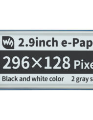 WaveShare 2,9 Zoll E-Paper E-Ink Display Modul til Raspberry Pi Pico, 296×128, sort / hvid, SPI