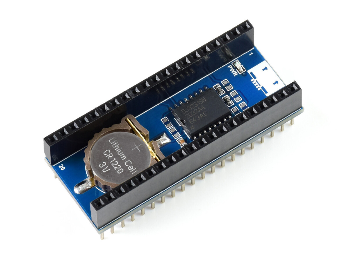 WaveShare Precision RTC-modul til Raspberry Pi Pico, med indbygget DS3231 chip