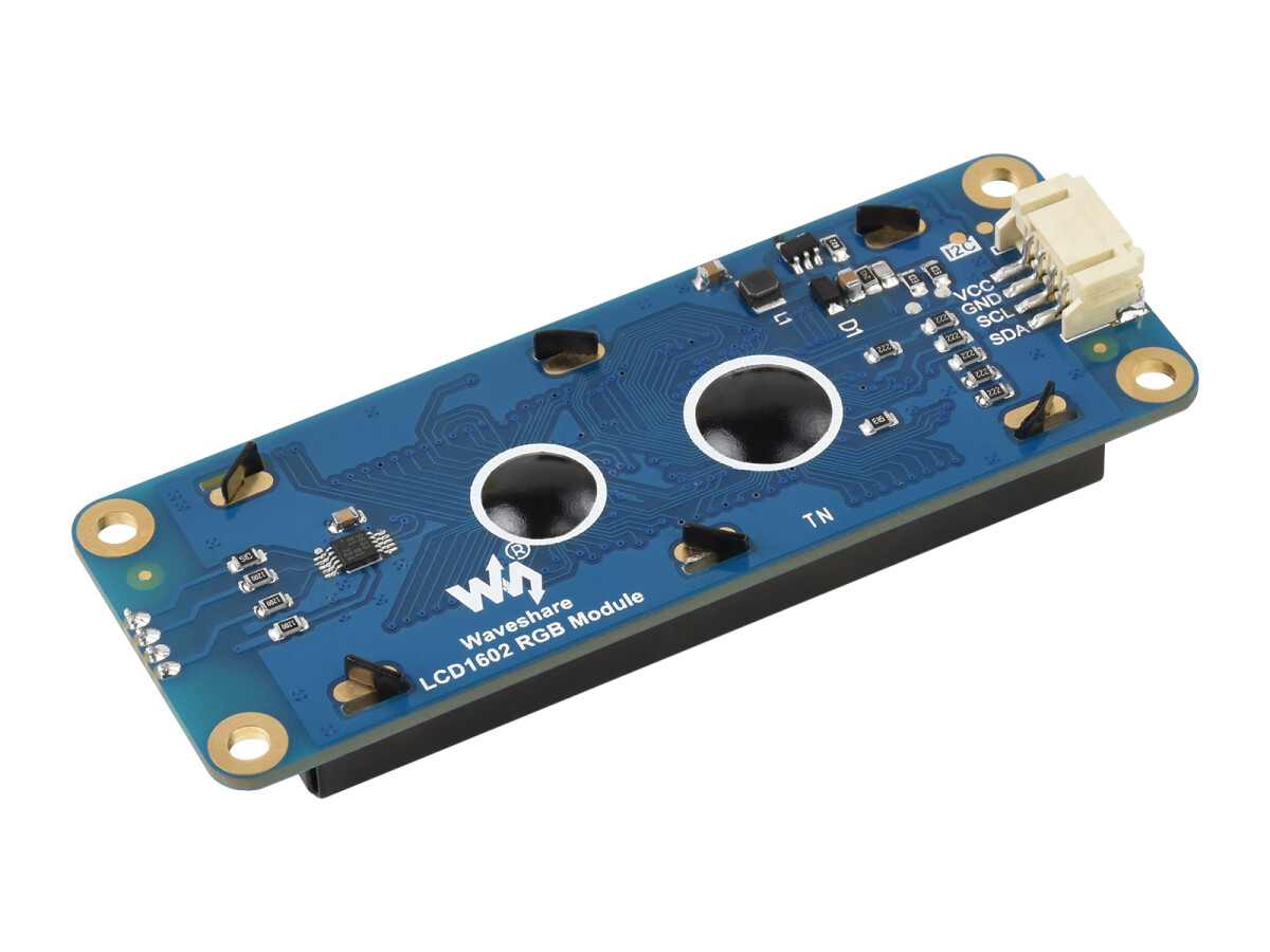 WaveShare LCD1602 RGB-modul, 16x2 tegn I2C til Arduino/RPI/Jetson Nano