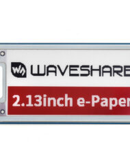 WaveShare 2,13 Zoll E-Paper E-Ink Display Modul (B) til Raspberry Pi Pico, 212×104, Rød / Sort / Hvid, SPI