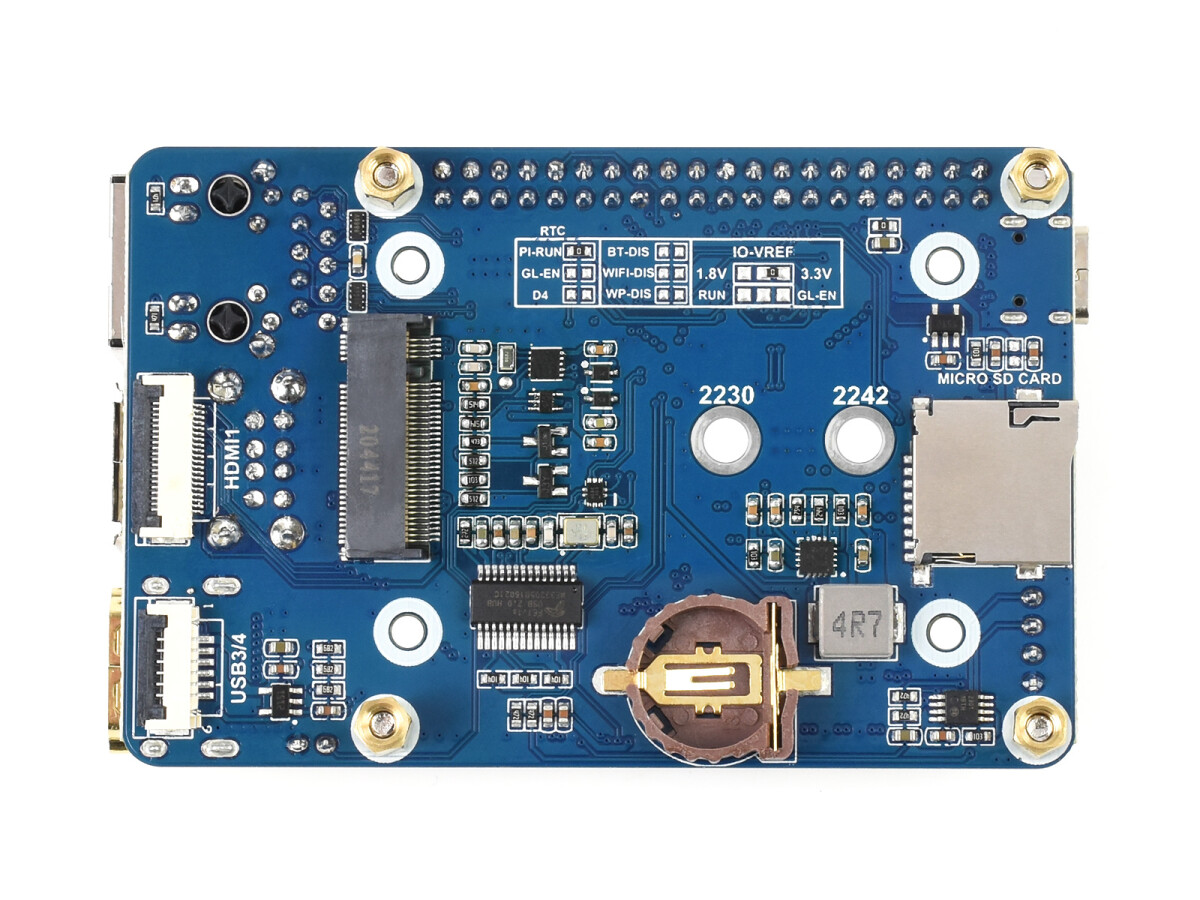 WaveShare Mini Base Board Designet til Raspberry Pi Compute Module 4