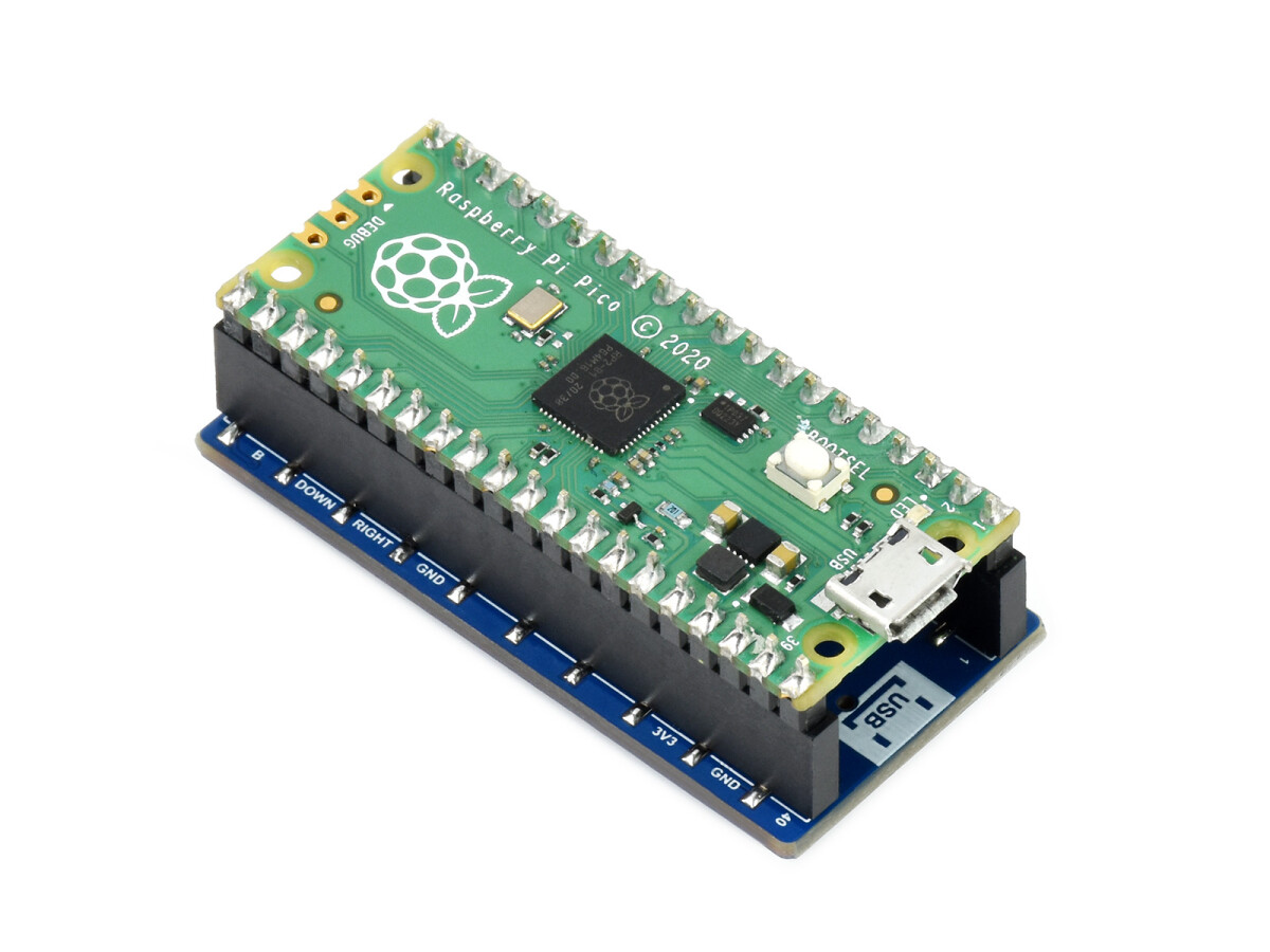 WaveShare 0,96 Zoll LCD-displaymodul til Raspberry Pi Pico, 65.000 farver, 160×80, SPI